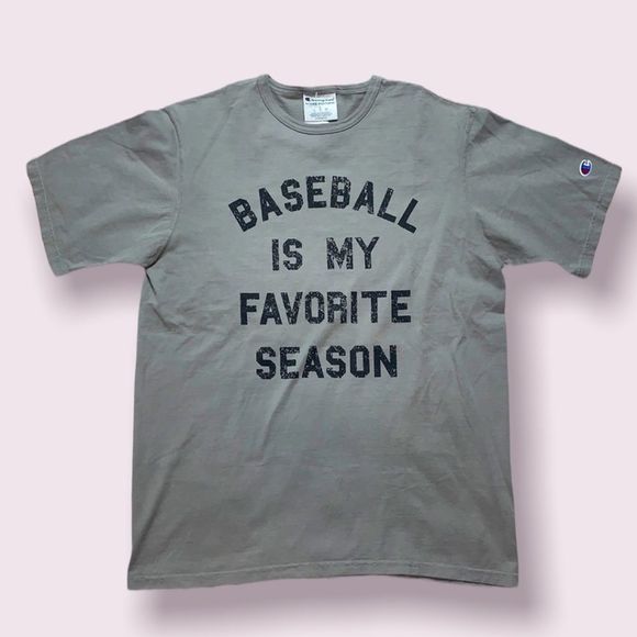 Champion Other - Champion Baseball Is My Favorite Season Gray T-Shirt